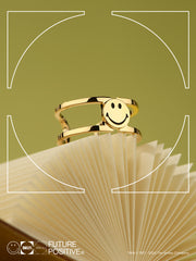 Smiley 18K Ear Cuff