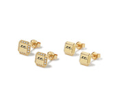 Lokki 14K Gold Stud Earrings