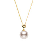 SMILEY 18K Akoya Pearl Gold Y Chain Necklace