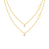 Shine Solitaire Diamond Gold Necklace