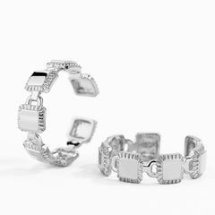 Unlock Platinum Multi-Lock Earcuff