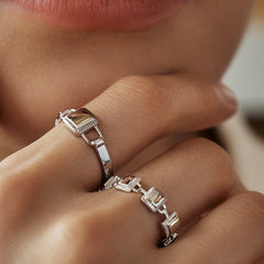 Unlock Platinum Multi-Lock Ring