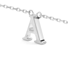 Moment Platinum Personalise Letters Necklace(Brand Font)