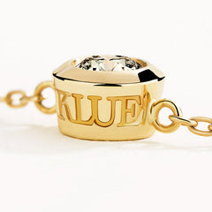 D Muse 18K Diamond Gold Red String Bracelet