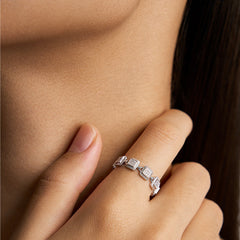 Unlock Platinum Diamond Lock Infinte Ring