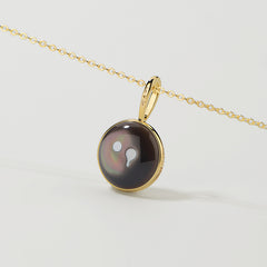 Ryuji Smiley 14K Gold Reversible Mother-of-Pearl Pendant Necklace