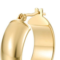 Essential 18K Gold Classic Half-Hoop Earring