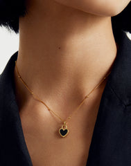 Flip - 18K Double-Sided Heart Necklace