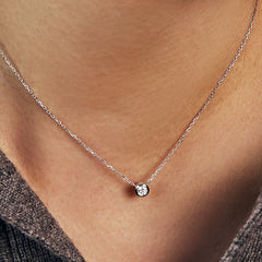 D Muse Platinum Diamond Necklace