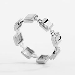 Unlock Platinum Multi-Lock Ring