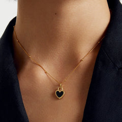 Flip 18K Double-Sided Hearts Pendant