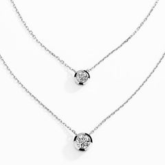 D Muse Platinum Diamond Necklace