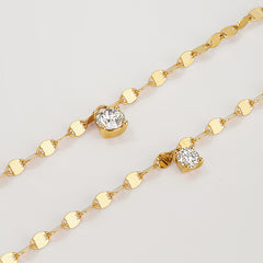 Shine Solitaire Diamond Gold Necklace