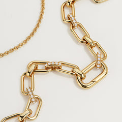 Essential Gold Vermeil Paperclip Chain Necklace
