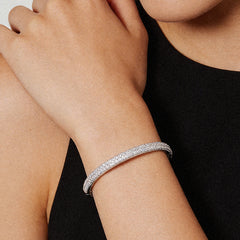 Essential Silver Pavé Bangle