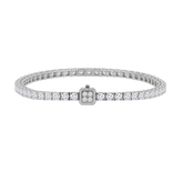 Unlock Essential Silver Tennis Bracelet