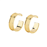 Unlock Marks 18K Stripe Gold Ear Cuff
