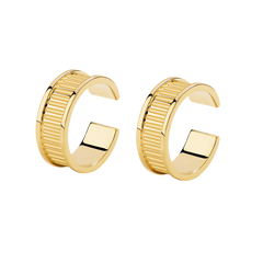 Unlock Marks 18K Stripe Gold Ear Cuff