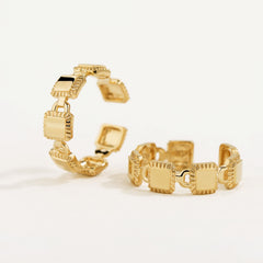 Unlock 18K Multi-Lock Gold Earcuff