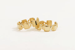 Unlock 18K Multi-Lock Gold Earcuff