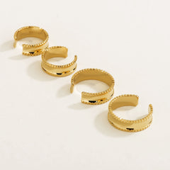 Unlock Marks 18K U-shape Gold Ear Cuff