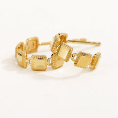 Unlock 18K Multi- Lock Gold Earrings