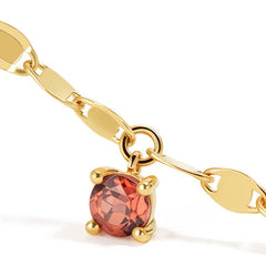 Shine Garnet Gemstone Gold Bracelet