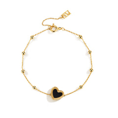 Flip 18K Double-Sided Single Hearts Bracelet