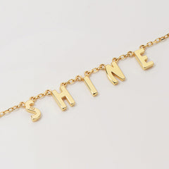 Moment 14K Vintage Serif Letter Custom Necklace