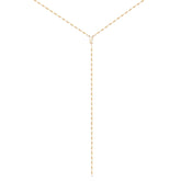 Shine 18K Gold Y-Shape Necklace