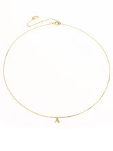 Moment 18K Diamond Personalise Letters Necklace(Brand Font)