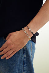 Smiley Silver Oliver Link Set