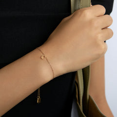Moment 18K Gold Personalized Letter Bracelet