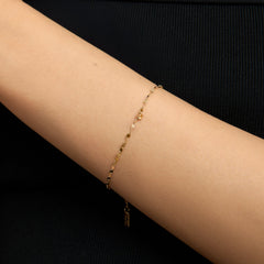 Shine Citrine Gemstone Gold Bracelet
