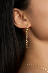 Shine Gold Transformable Chain Earring
