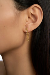 Shine Gold Transformable Chain Earring