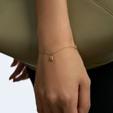 Moment 18K Lock Personalized Letter Bracelet