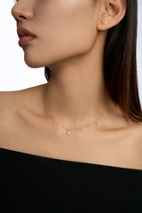 Moment 18K Diamond Lock Personalise Letters Necklac