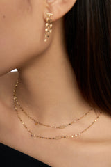 Shine Gold Citrine Gemstone Choker Necklace