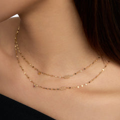 Shine Gold Citrine Gemstone Choker Necklace