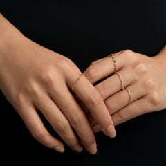 Moment 18K Long Cross Chain Ring