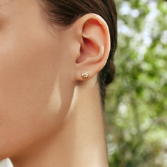 Smiley® Daisy Heart 14K Gold Stud Earring