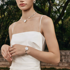 Smiley® Daisy Heart Silver Luxury Bracelet