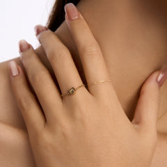 Moment 18K Bear Chain Ring