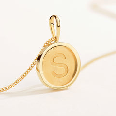 Smiley 18K Diamond Engravable Necklace