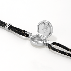 Ryuji Smiley Silver Double-Faces Colourflex String Bracelet