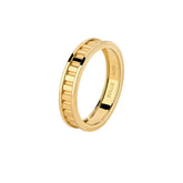 Unlock Marks 18K Stripe Ring Gold Ring