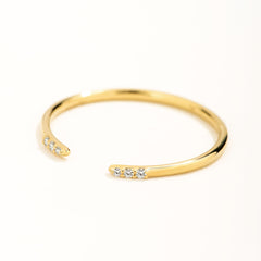 Unlock 18K Diamonds Ultra-Fine Open Ring