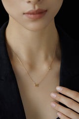 Moment SMILEY® 18K Smiley Bead Personalized Letter Necklace