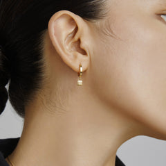 Unlock 18K Lock Gold Earring
